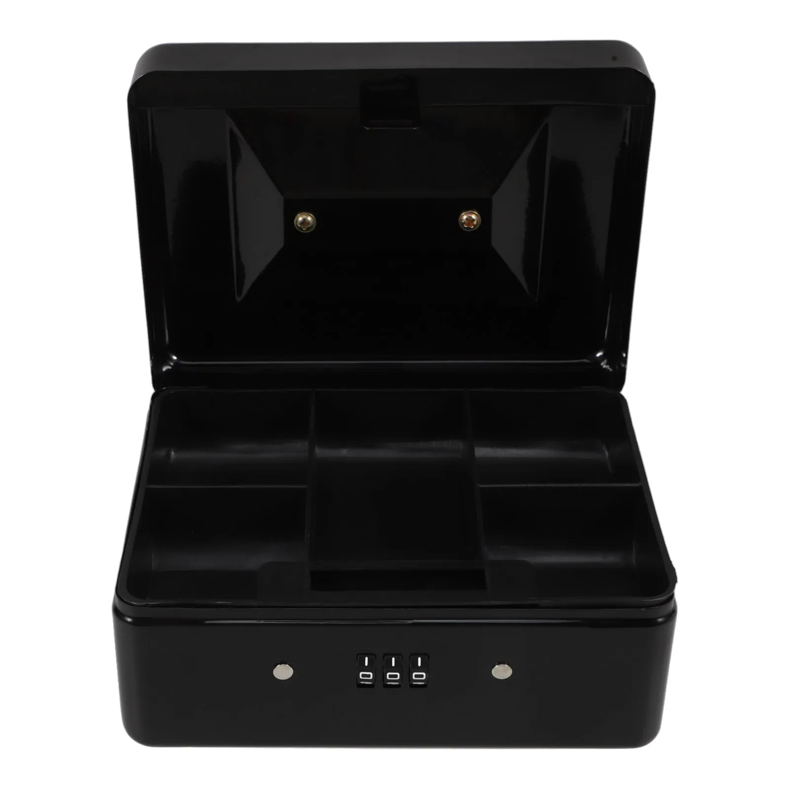 Password Lock Box Metal Cash Safe Storage Durable Iron Large Capacity For Office Home Dorm Hidden Compartment