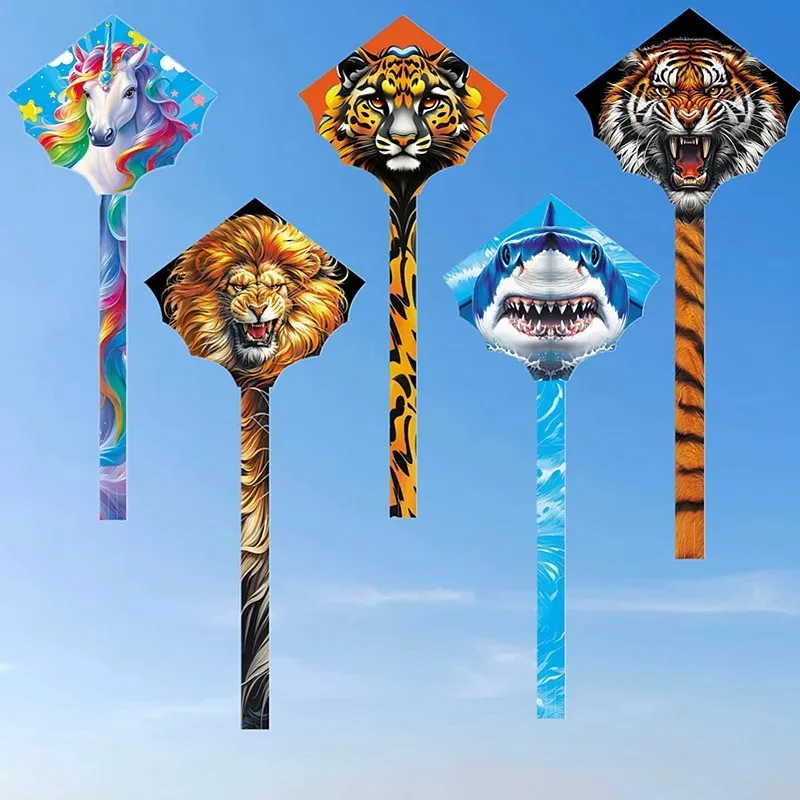 free shipping tiger kite flying lion kite nyion fabic flying kite for kids professional kite Outdoor play enough board game fun