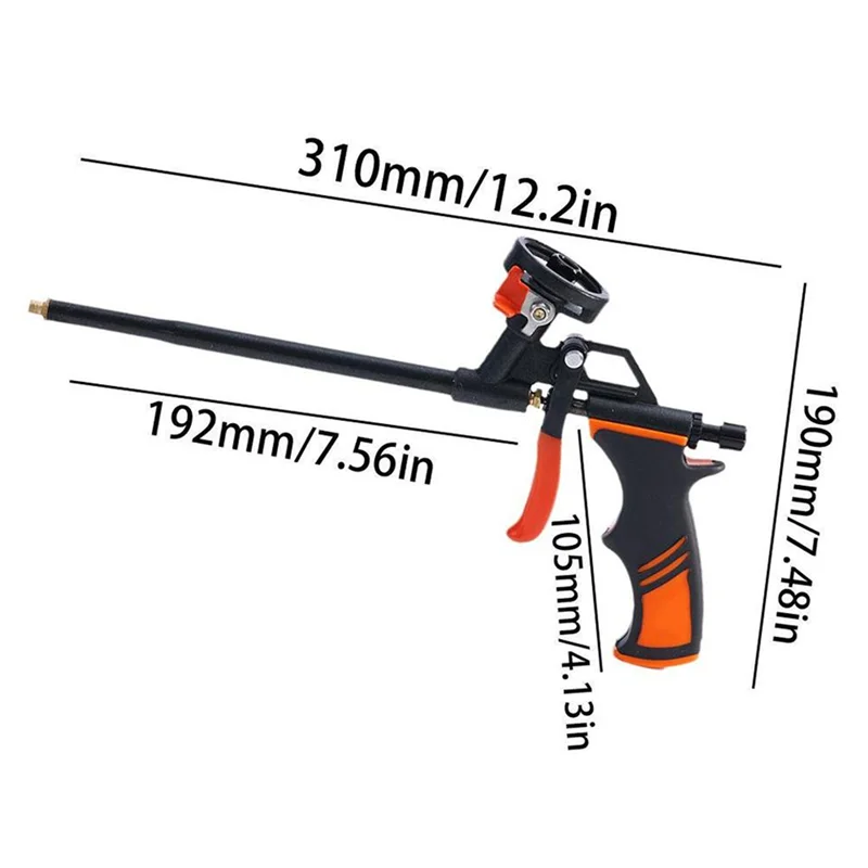 Agente de espuma de poliuretano, pistola de espuma perfluorocarbono, ferramenta manual para renovação de casa, pistola de pulverização de espuma de expansão, limpeza gratuita