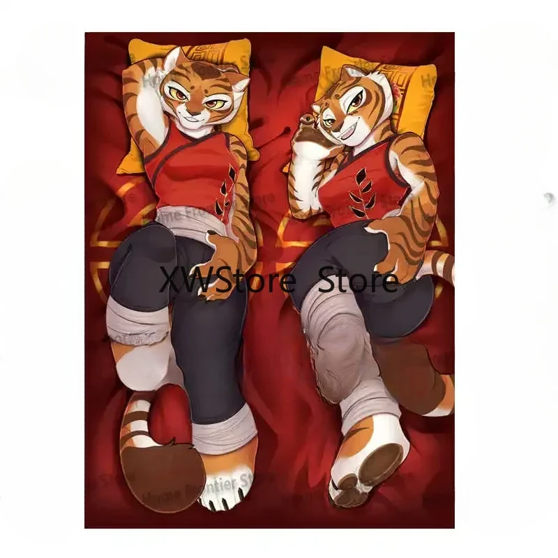 

New Style Pattern Furry Dakimakura Anime Master Tigress Print Life-size Body Pillow Cover 2-Side Print