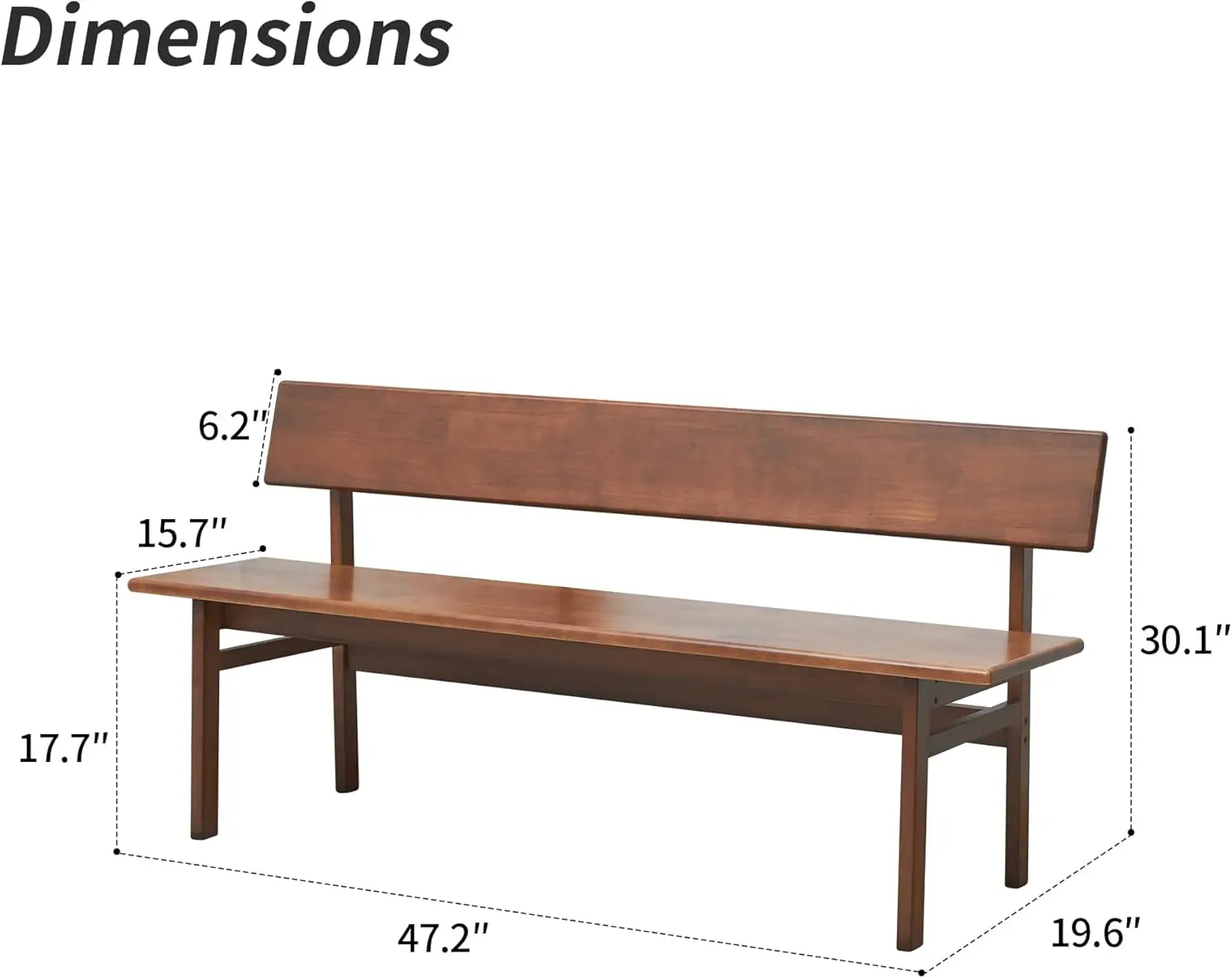Wholesale Traditional Eco-Friendly Durable Antique Outdoor Indoor Wooden Bench Sturdy Garden Bench Seat Porch Park 2-Seater