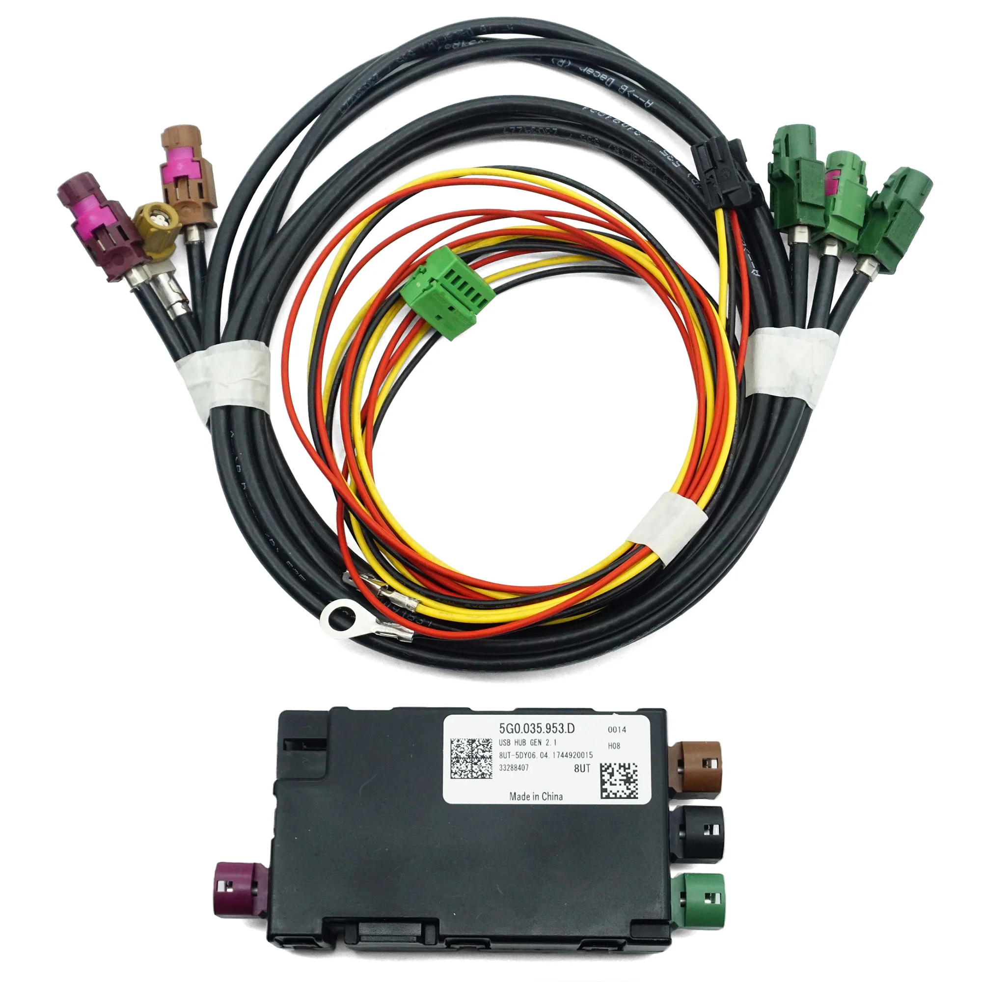 5G0035953D 5G0 035 953 D Splitter Module For VW Passat B8 Golf Car USB HUB Converter Adapter Cable Car Accessories