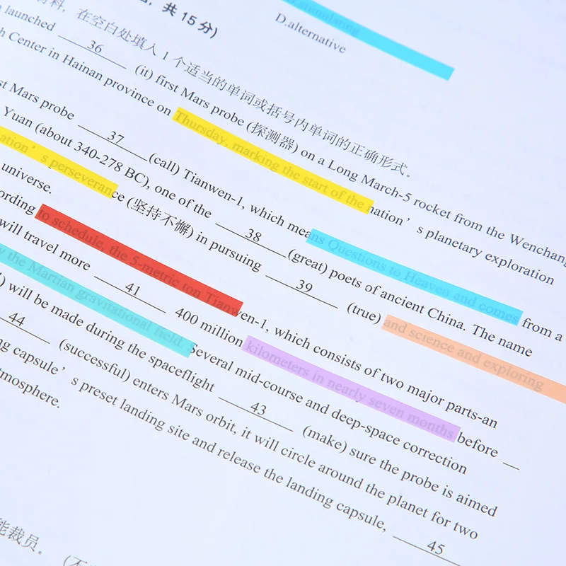 300 ورقة اللوازم المكتبية DIY الديكور القرطاسية طالب التسمية المرجعية مؤشر ملصقات القراءة التسمية #2