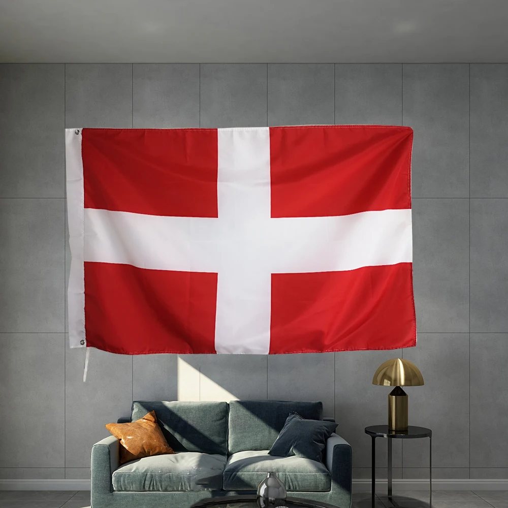 França duchy de savoy bandeira 3x5ft 150x90cm bandeira de bronze furos de metal personalizado impresso bandeira do eixo de poliéster capa de latão ilhós