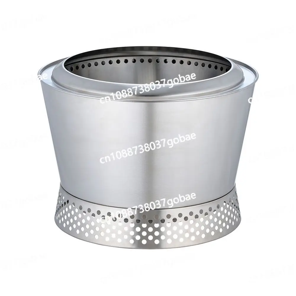 

Outdoor camping wood stove large removable stainless steel courtyard heating bonfire stove