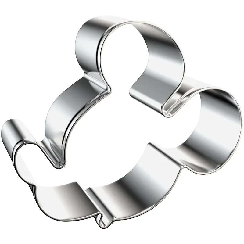 Disney Mickey Mouse Cookie Cutter Winnie Minnie Stainless Steel Cut Biscuit Mold Cooking Tools Set Figure Toys for Child Gifts