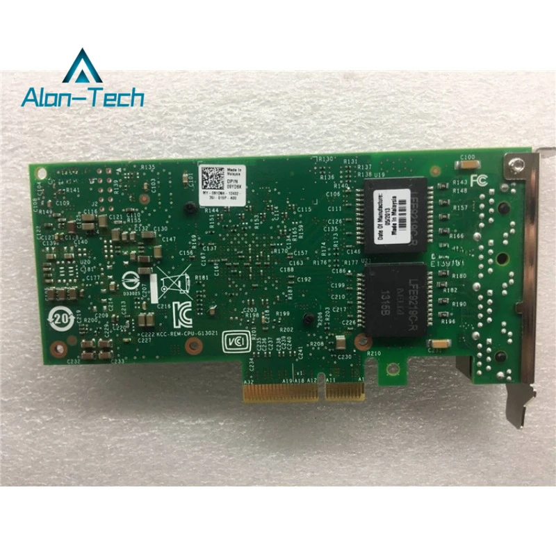 For I-ntel I350-T4 DELL 0THGMP 0X8DHT 09YD6K 0T34F4 Four-port Gigabit Network Card Second Hand 90% New