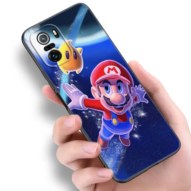 Hot Games Super Marioes Black Phone Case For Xiaomi Mi 9 SE 8 10 10T 11 12 13 Lite 9T 11T 12S 12T 13T 14 Pro 5G NE 11i 12X