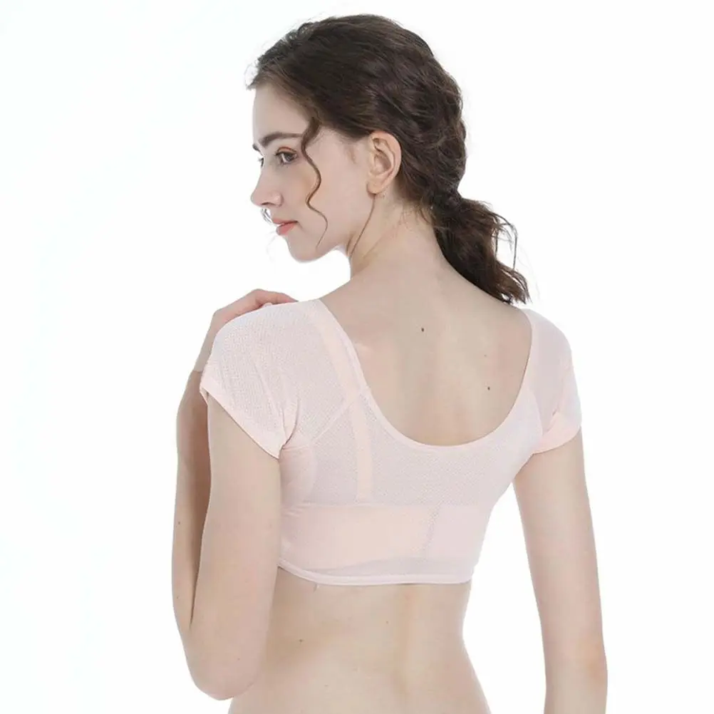 Sweat Absorbent Shield Vest Women Comfortable Stretchable Armpit Sweat Guard Vest for Jogging Walking Studying Dating Hot