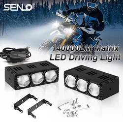 2pcs Motorcycle Led Headlight 12V High Bright Led Lights Lamp for Motorbike Moto External Front Led Focus Auxiliary Spotlights
