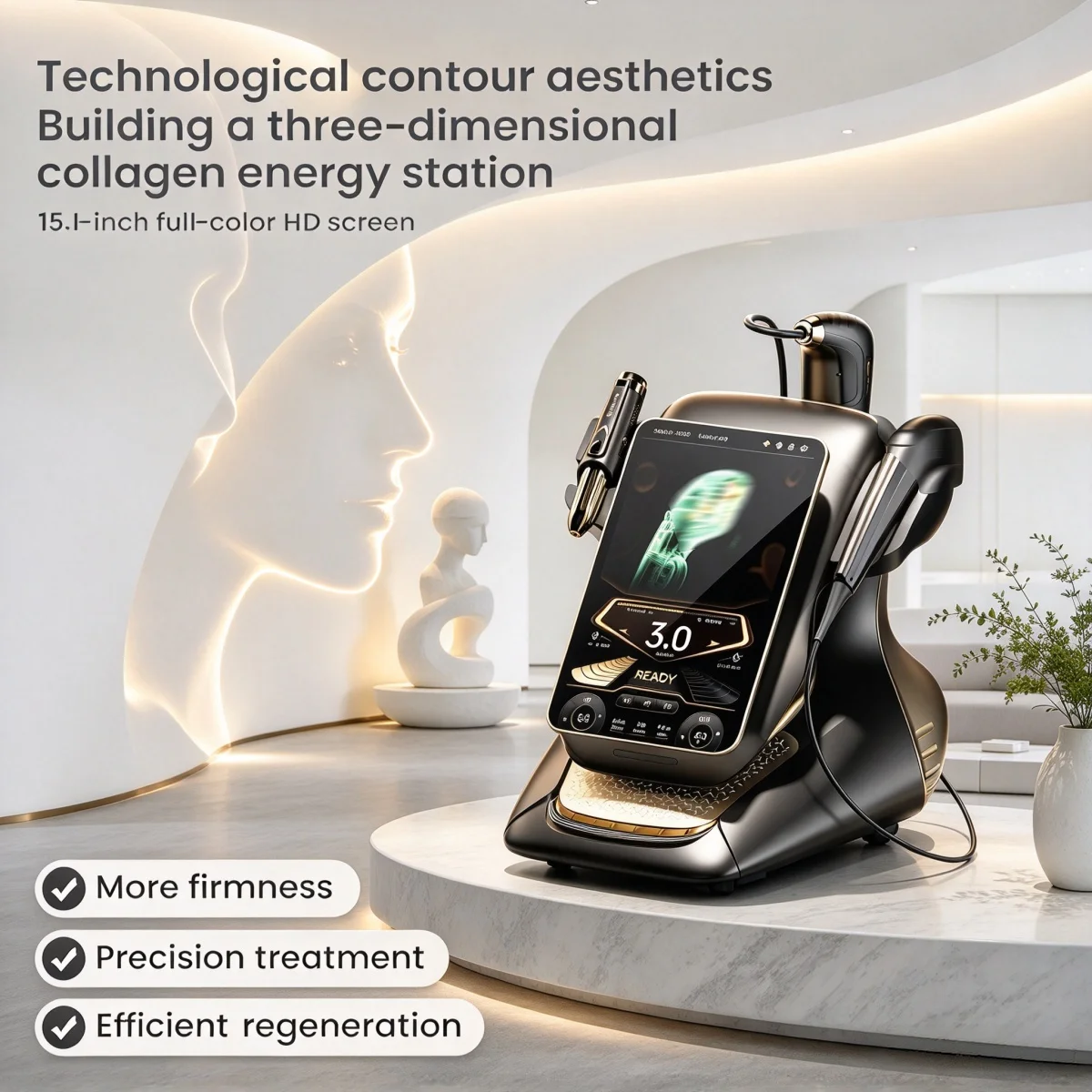 360MAX 25D HIFU Machine 3 in 1 Non Invasive Facial Slimming Anti Aging Skin Tightening Body Firming Beauty Equipment