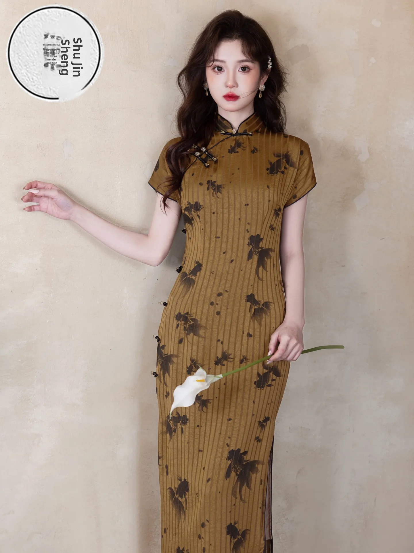 ele-floral-print-young-girl's-long-svel-midi-dr-vintage-sle-spring-summer-new-arrival-polyester-fabric