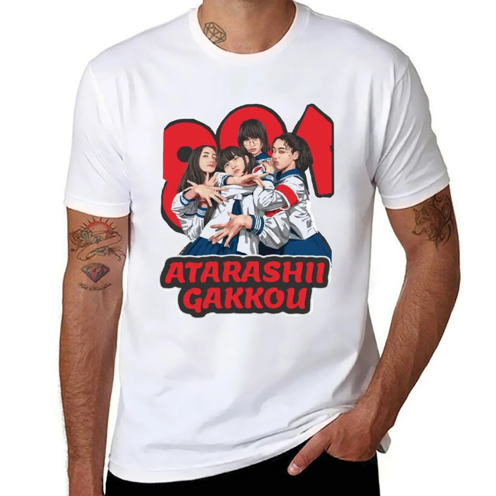 

atarashii 88 gakko, atarashii gakko, 88 gakko weird T-Shirt t shirt men 100% cotton luxury brand mens graphic t shirts T-Shirt