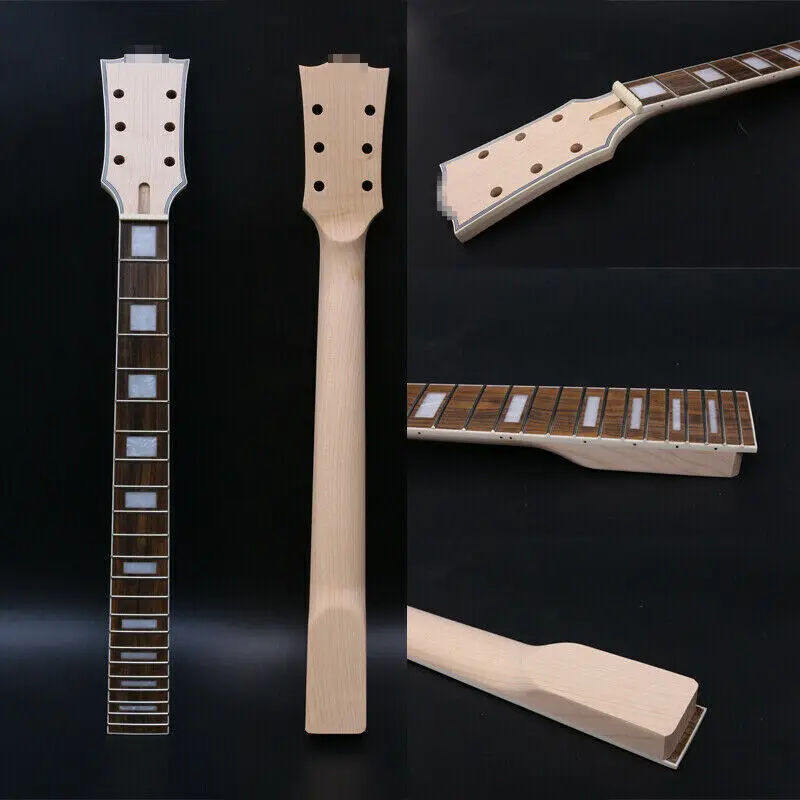 

22fret Guitar Neck 24.75inch Maple Rosewood Fretboard Bolt On heel DIY electric Guitar parts