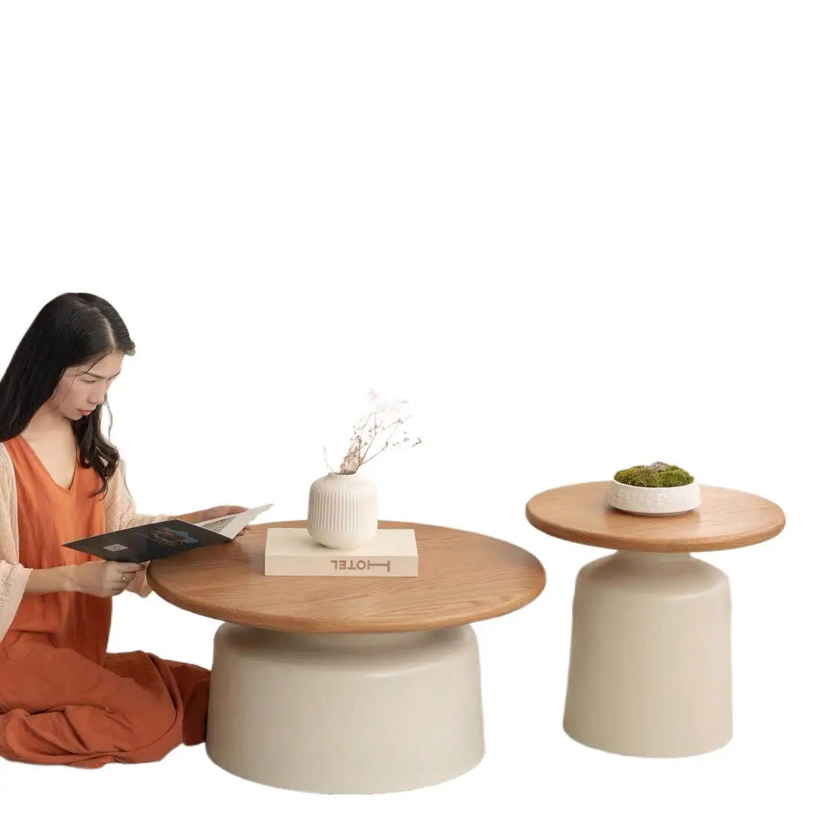 

Cream wind coffee table living room household small apartment simple Internet celebrity