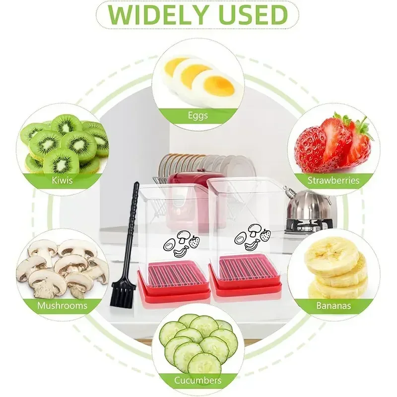 Egg/Strawberry /Banana /Vegetable Cutter Kitchen Gadgets Fruit Speed Slicer Cup with Push Plate Quickly Slicing Fruits Slicer - view 5