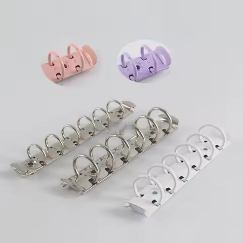 a7 6 Rings 15/20/25/30mm PR140 Ring Mechanism Colorful Yellow White Silver Gold Purple Pink Purple Black Rose