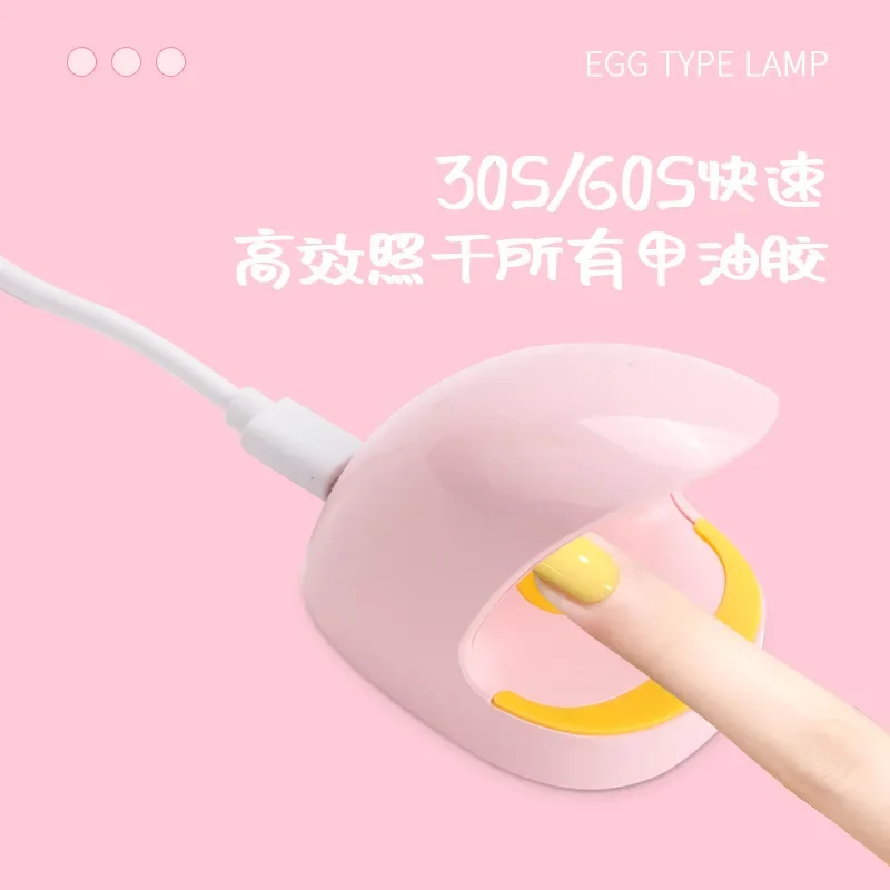 6W Snelle Nageldroger Gel Uitharding Lamp Led Uv Licht Polish Kuur Usb Connector Mode Mini Kunst Tool