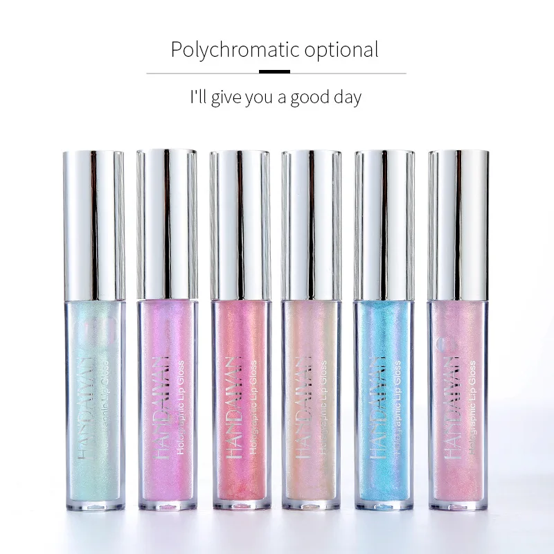 Polarized Liquid Lipstick Glitter Shiny Lip Gloss Waterproof Moisturize Jelly 6 Colors Long Lasting Mermaid Shimmer Cosmetics