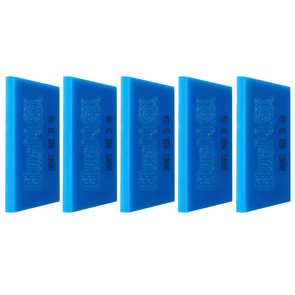 5pcs Blue Max PPF Scraper Carbon Fiber Car Vinyl Squeegee Sticker Window Tint Film Installing Tool Water Wiper for Auto