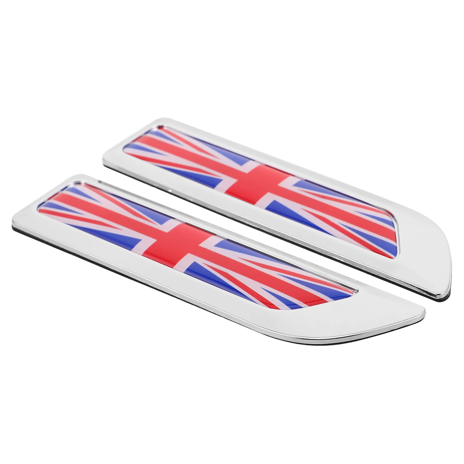 

1Pair Durable Alloy Car Badge Metal Sticker Decal Automotive Modification Weather Resistant Universal Flag Body