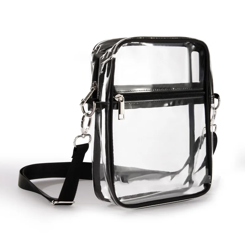 Clear Crossbody Purse Bag,Stadium Approved with Front Pocket for Concerts Sports Festivals Holiday Beach Waterproof Bag image 3