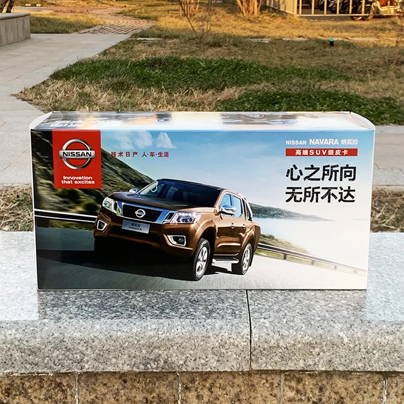 Original alloy 1:18 Zhengzhou Nissan Navarra NAVARA off-road vehicle pickup car model car model