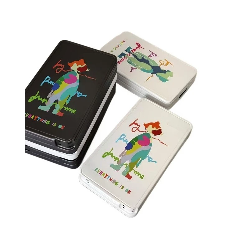 

Cartoon suitcase, printing machine, student suitcase boarding graphic
