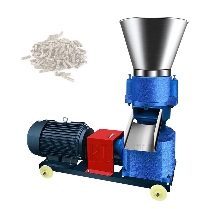 

Wood Animal Granule Pellet Mill Making Machine Chicken Duck Fish Crab Shrimp Poultry Feed Machine