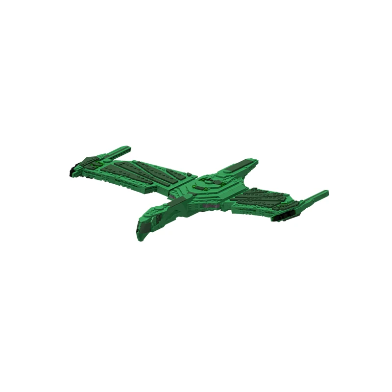 

1533PCS MOC Space Exploration Romulan Daeinos Class Warbird Smooth Edition Model Building Blocks Assembly Building Blocks Gift