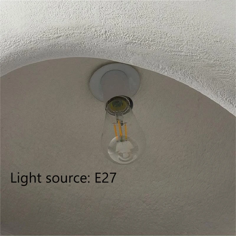 Nordic Wabi Sabi E27 LED Pendant Light Modern Ceiling Chandelier Lamps for Living Room Bedroom Dining Home Decor Hanghing Lights