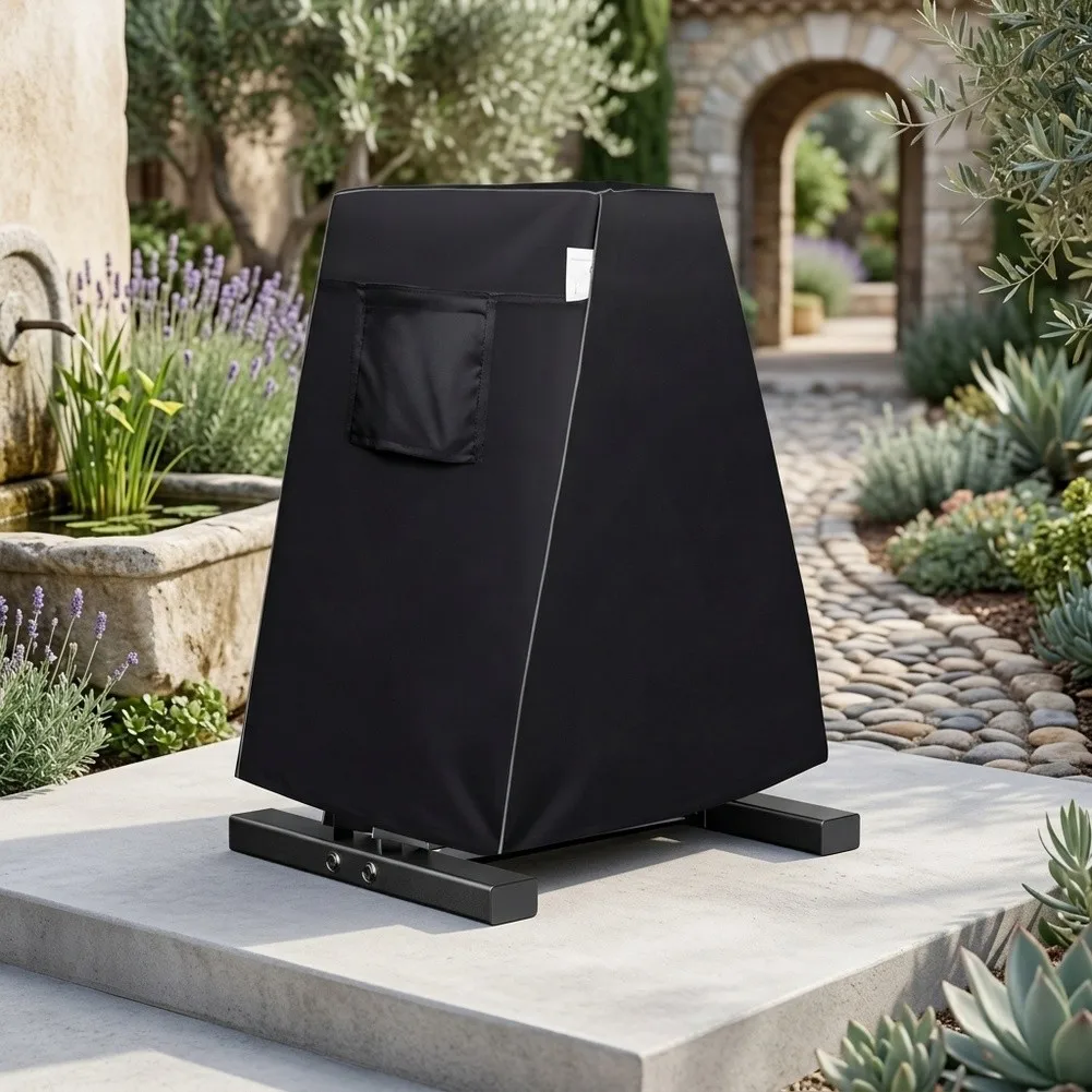 Ventilated Dumbbell Rack Cover for A-Frame 6-Tier Triangle For Gym Racks with Reflective Silver Trim and Drawstring
