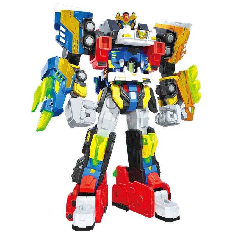 5 IN 1 Mini Force V Rangers Transforming Robot to Car Toys Action Figures Mini Force X Deformation Dinosaur Robot Toy