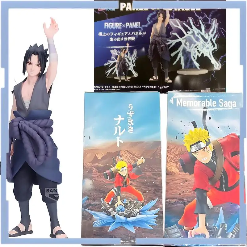 

Bandai Namco Banpresto Naruto Uzumaki Natuto Memorable Saga Special Uchiha Sasuke Panel Spectacle Фигурка из ПВХ Модель Коллекционная игрушка