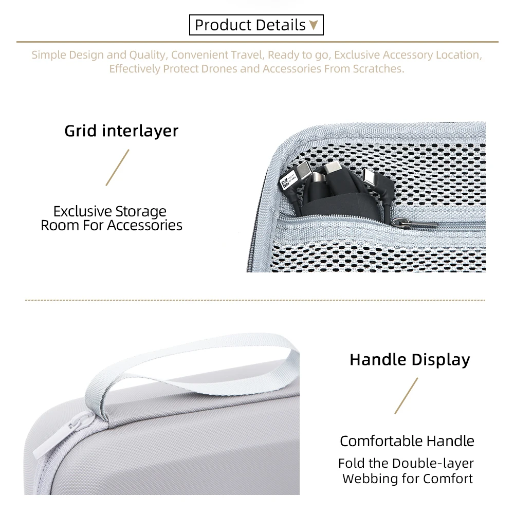 

Carrying Bag For DJI Osmo Mobile 8 PU Storage Bag Stain-Proof Gimbal Stabilizer Case Durable Protection Bag