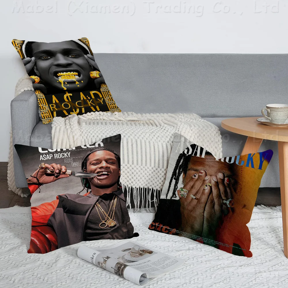 

Music Album Star Asap Rocky Hip Hop Cushion Cover Pillowcase Upholstery Sofa Throw Pillow Home Decor Pillowcas