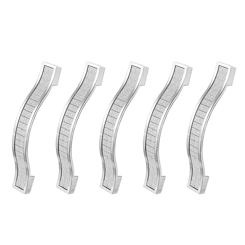 

5pcs 128Mm Drawer Handle Alloy Cabinet Knob Rust Resistant Smooth Finish Crystal Appearance European Retro Style Home Furniture