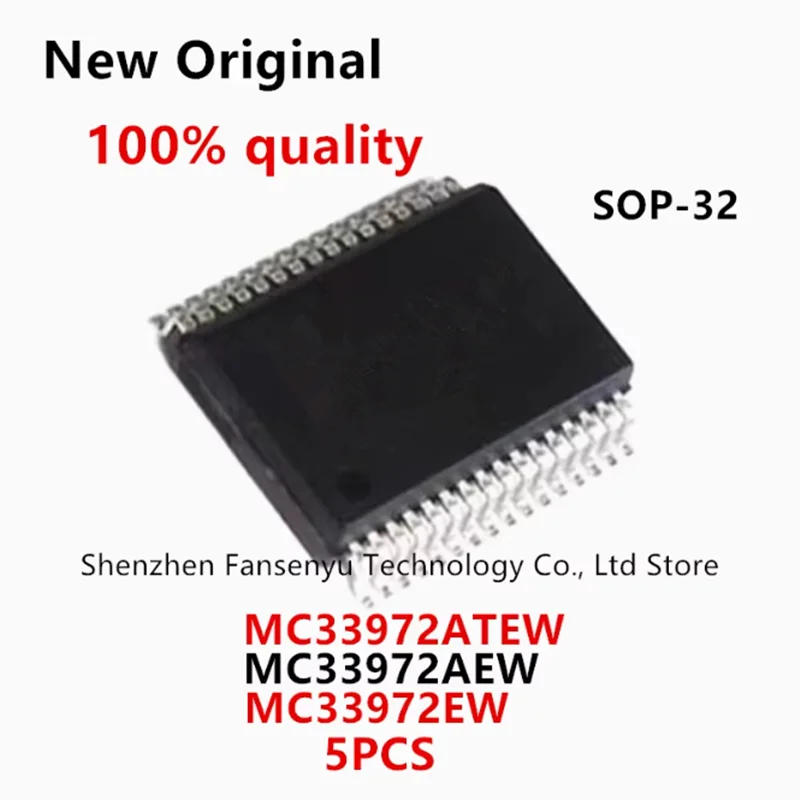 

(5piece)100% New MC33972ATEW MC33972AEW MC33972EW sop-32 Chipset