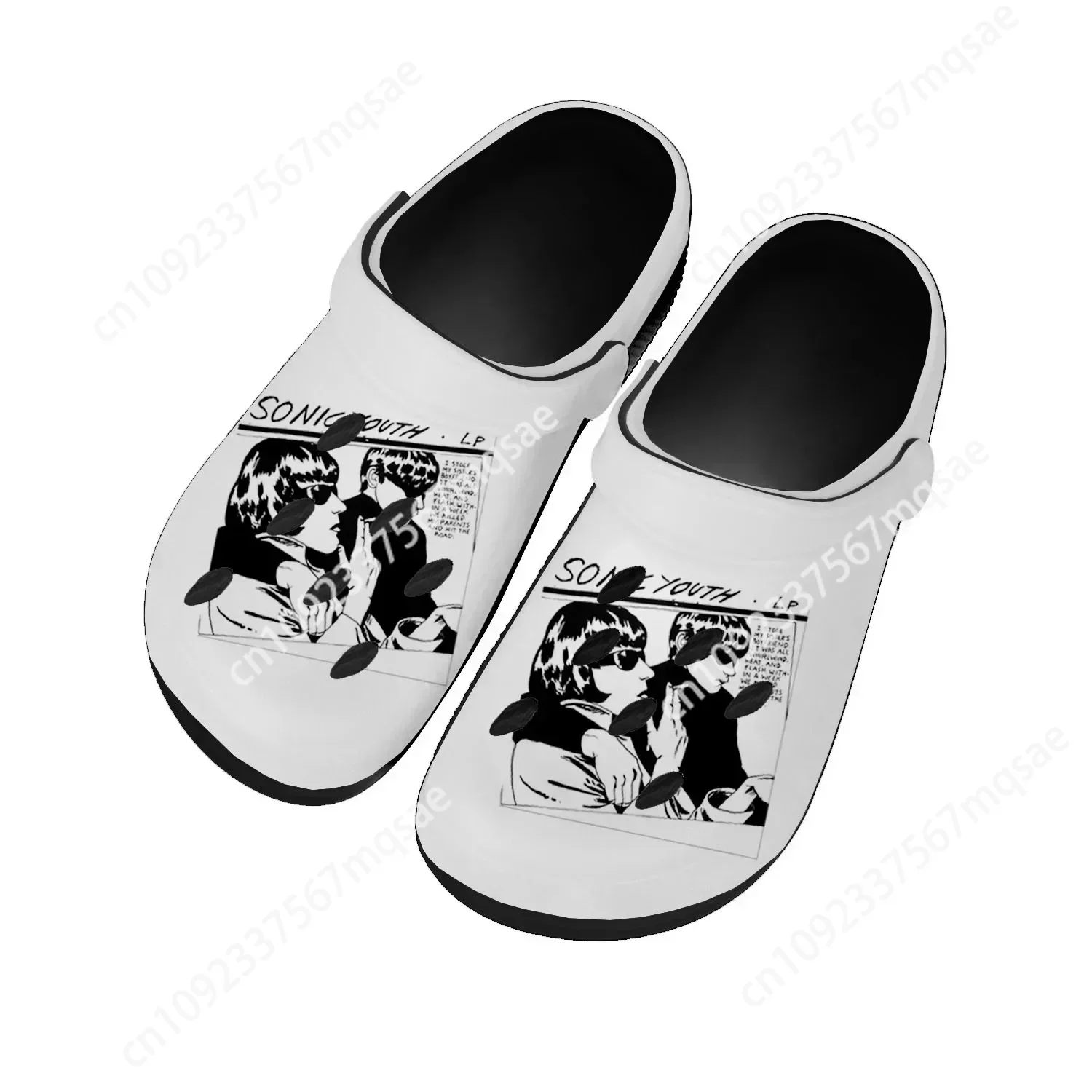 Sonic Youth Rock Punk Home Clogs Custom Water Shoes Mens Womens Teenager Shoe Garden Clog Breathable Beach Hole Slippers Black