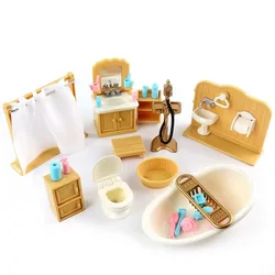 Dollhouse Miniature Gift box packaging 1/12 dollhouse furniture Set Kitchen bathroom Simulation Toys girls toy