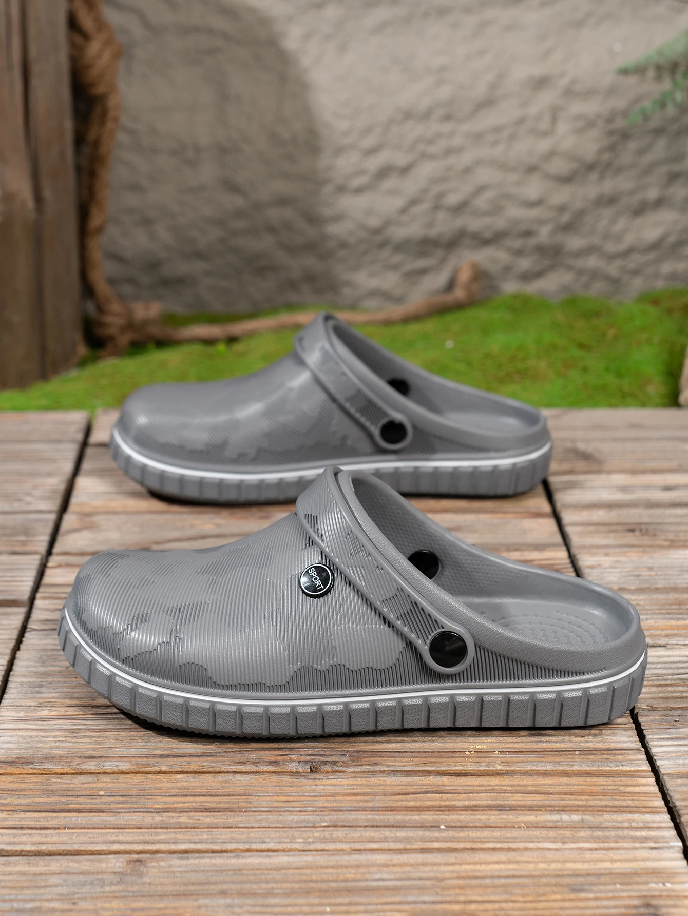 Men's Daily Slippers, Casual and Comfortable, Thick-Soled, Wear-Resistant, Waterproof, Non-Slip, Office Slippers for Outings view 5