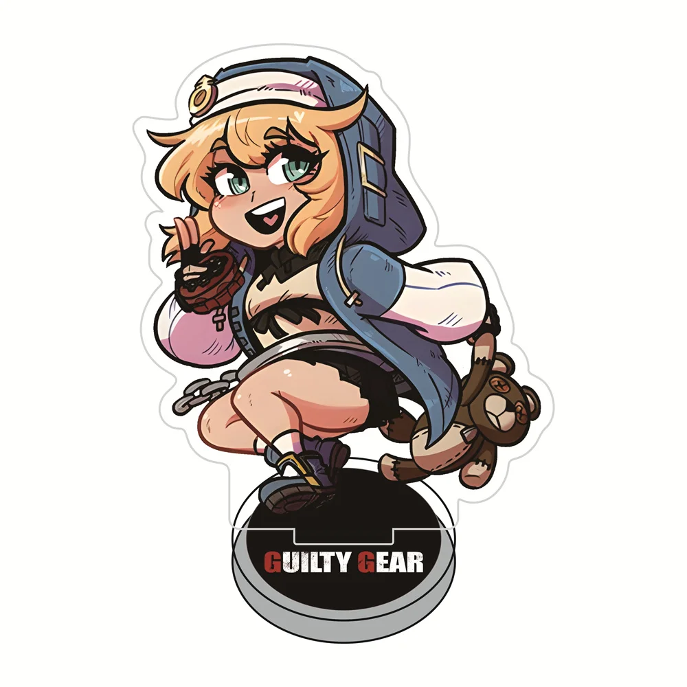 Guilty Gear Strive 10cm Chibi Game Character Acrylic Stand Figures Keychain Desk Decor Collectible Standee Gift for Game Fans