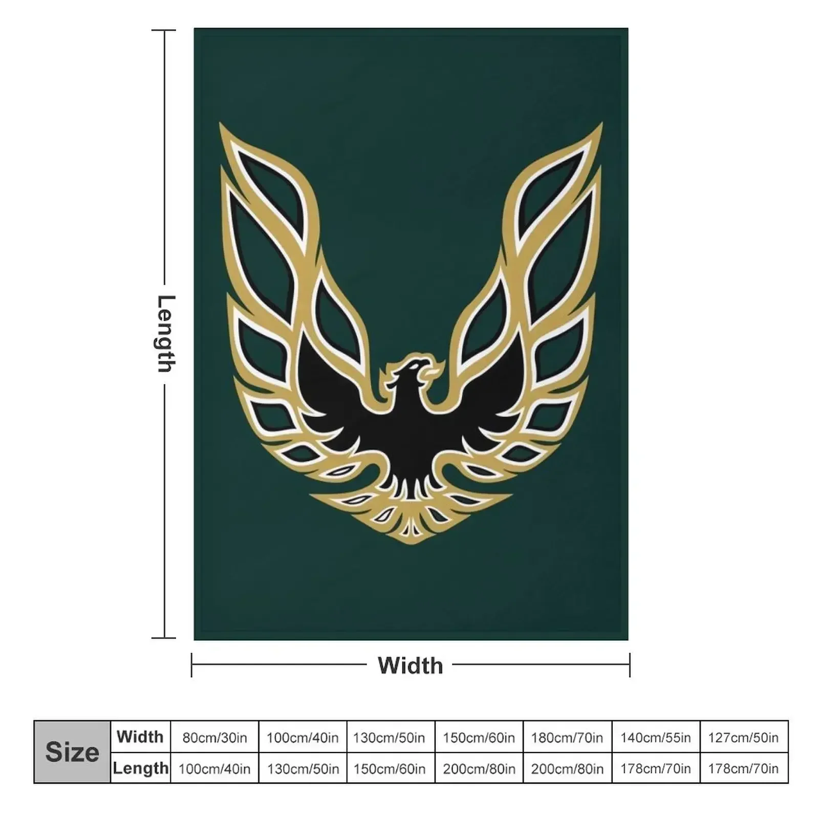 Trans Am Firebird Logo Cotton Plus Throw Blanket couch cozy soft plush fuzzy picnic outdoor blanket