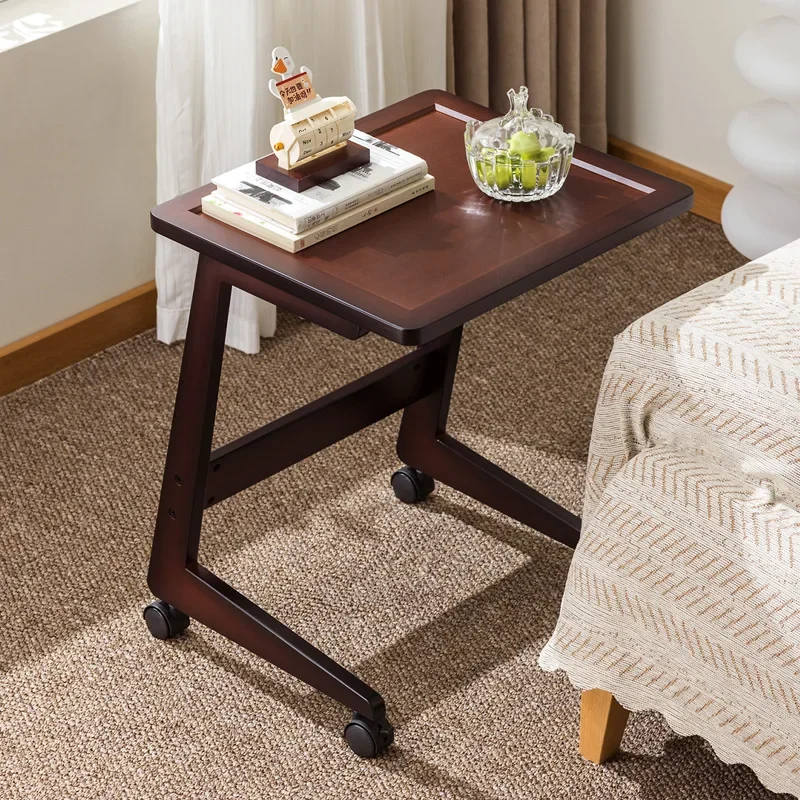 Modern Movable side few carts, bedside with wheels and drawers, can store multi-functional modern simple coffee table