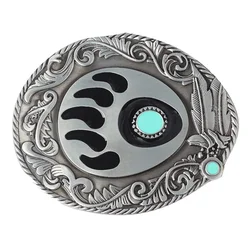 YonbaoDY  Belt Buckle  for 3.8cm Belt Bear Paw Animal Footprints  K130