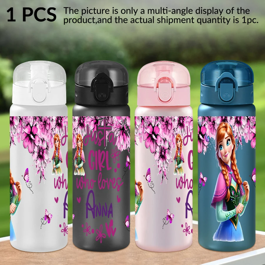 

1Pc Disney Elsa Anna pattern 26oz plastic water bottle outdoor sports water cup birthday/homecoming gift