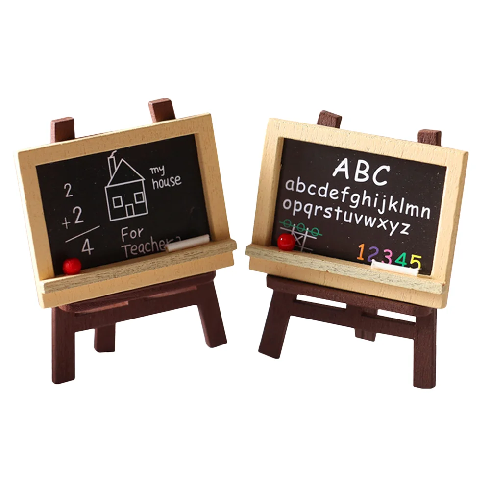 

Lights Easel Miniature Scene Accessories Decorate Wood Simulation Sketching Easels Child