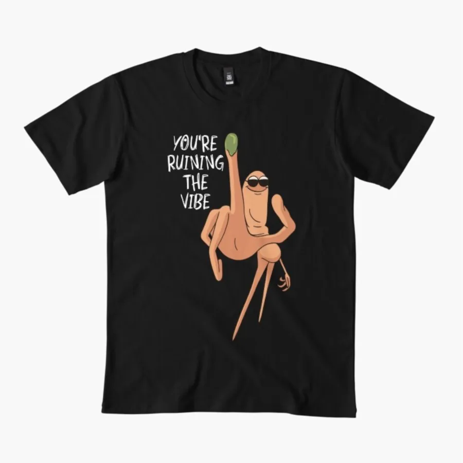 

Футболка You're Ruining the Vibe с забавным рисунком Chill для мужчин и женщин, футболки из 100% хлопка, топы с короткими рукавами 1018-2