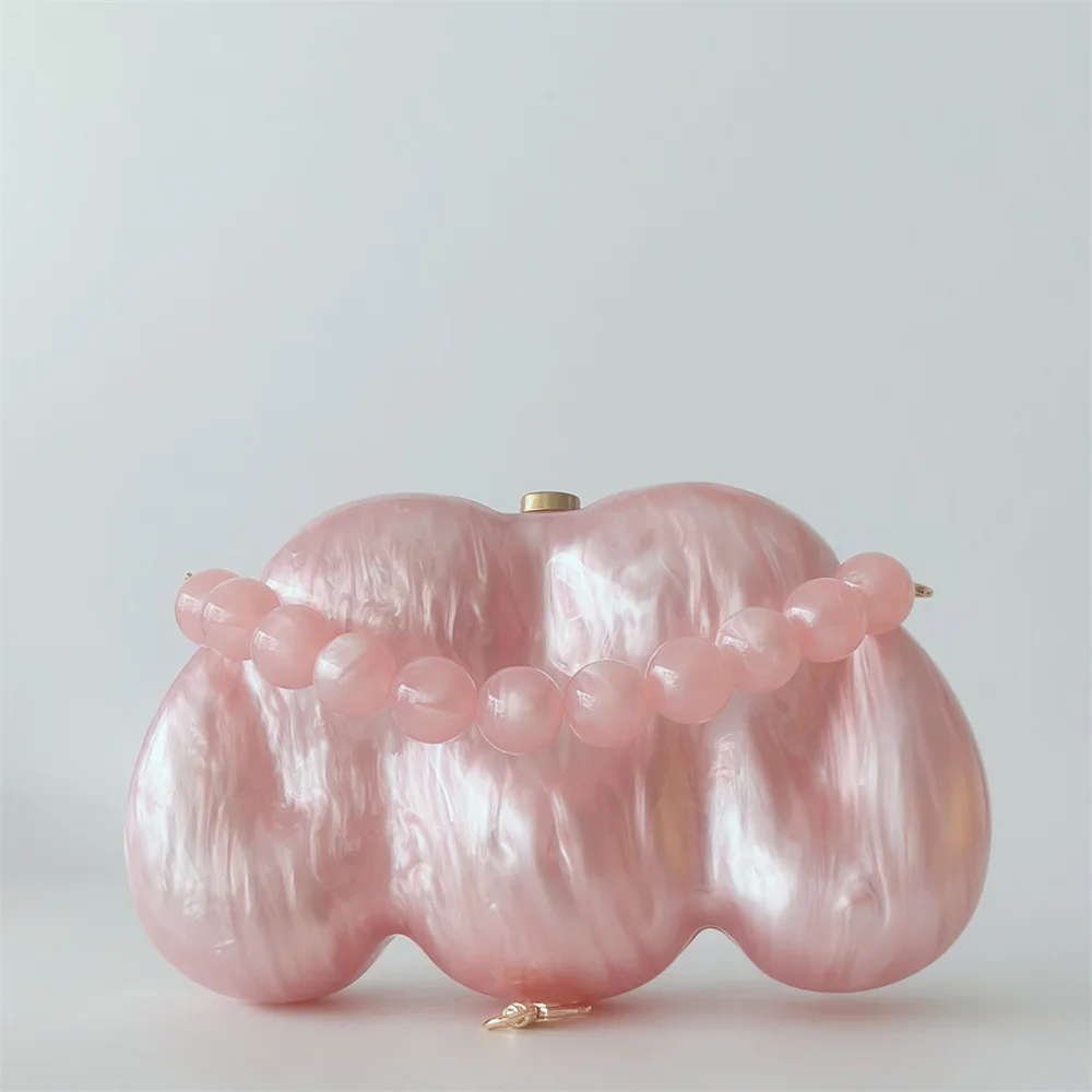 

Новая женская сумка через плечо в форме облака, специальная акриловая сумка через плечо, женская конфетная свадебная вечерняя вечеринка, женская сумка