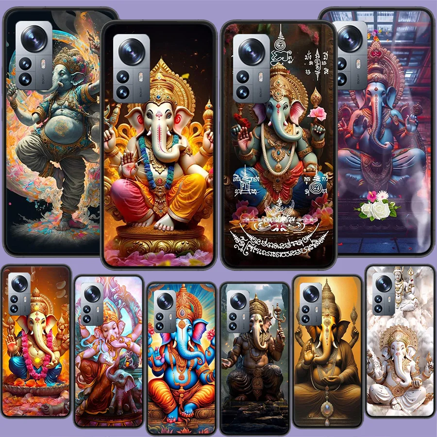 Ganesh lord Phone Case For Xiaomi Mi 13 12T Pro 12X 12 Lite 5G 11T 11i 11 Ultra 10 10T 9T Pro 9 8 6X 5X A1 A2 Capa Coque